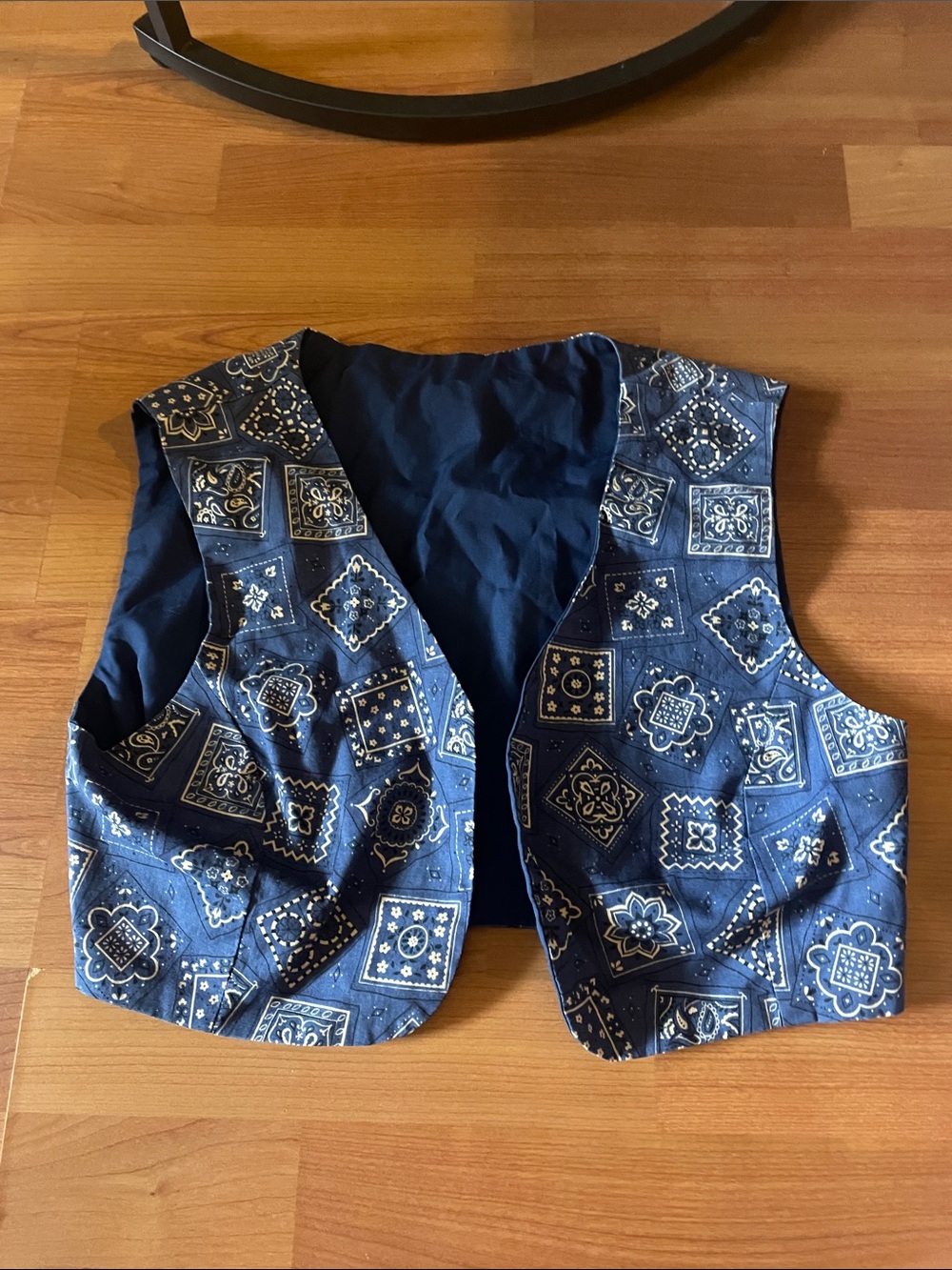 Boys blue western vest